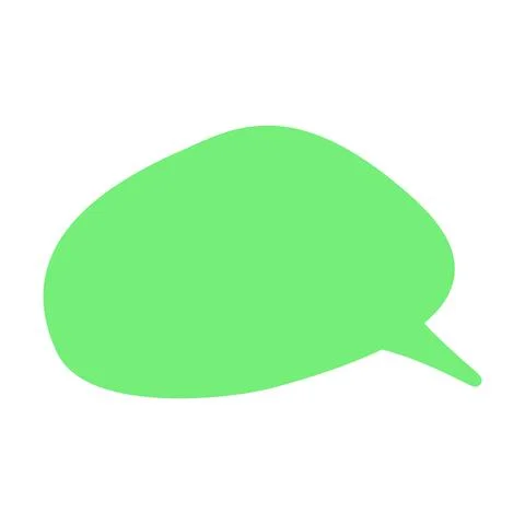 Pop and simple speech bubble separately Stock Illustration