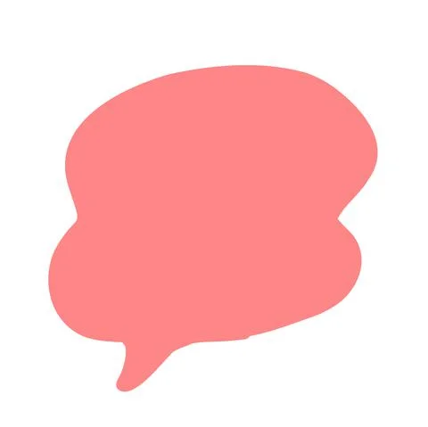 Pop and simple speech bubble separately Stock Illustration