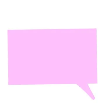 Pop and simple speech bubble separately Stock Illustration