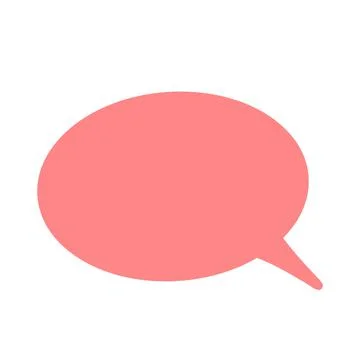 Pop and simple speech bubble separately Stock Illustration