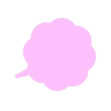 Pop and simple speech bubble separately Stock Illustration