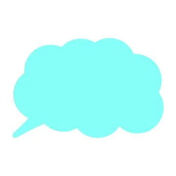 Pop and simple speech bubble separately Stock Illustration