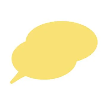 Pop and simple speech bubble separately Stock Illustration