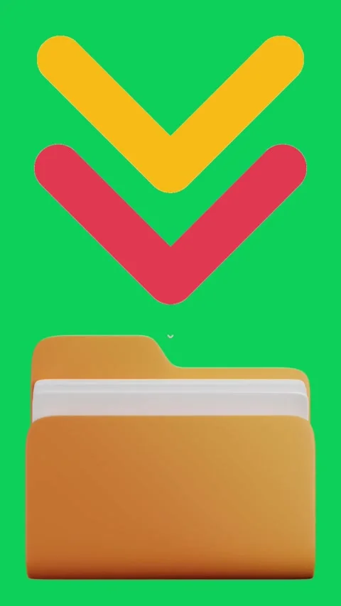 Pop up animation 3d transfer file, upload, download Stock Footage 293407038