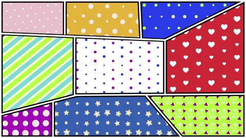 Pop art and comic background Stock Footage 106768114