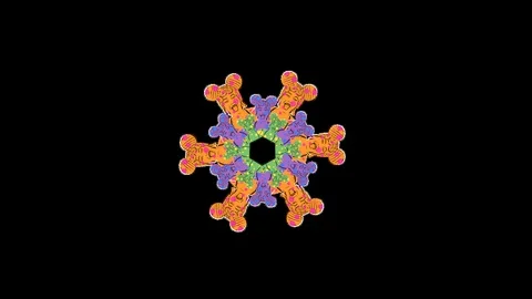Pop Art Animation with alpha Stock Footage 93632680