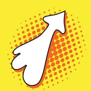 Pop art arrow 스톡 일러스트
