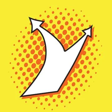 Pop art arrow 스톡 일러스트