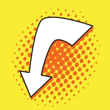 Pop art arrow Stock Illustration