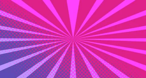Pop art background abstract creative vector comics style blank layout templat Stock Illustration