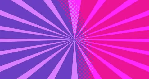 Pop art background abstract creative vector comics style blank layout templat Stock Illustration