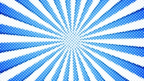 Pop art background, blue rays animation Stock Footage 145205178