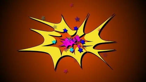 Pop art cartoon comic objects Stock Illustration