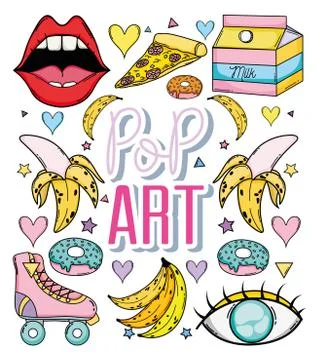 Pop art cartoon Stock Illustration