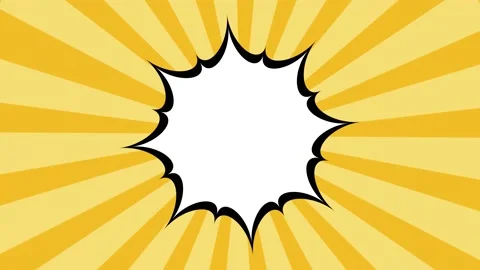 Pop Art Cartoon Retro Background Animation. Comic Book Speech Bubble. Stock Footage 171850592
