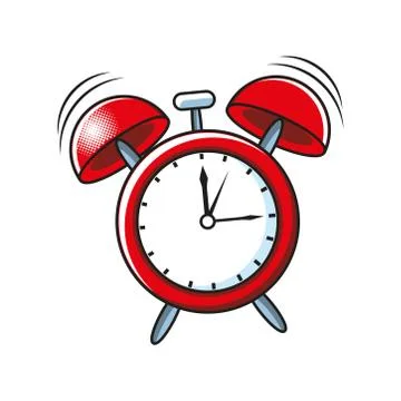 Pop art clock detailed style icon vector design イラスト素材
