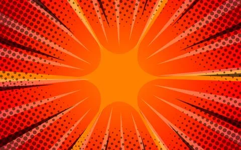 Pop art comic background. Cartoon Vector Illustration Stock Illustration