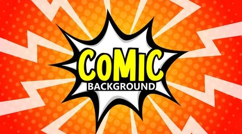 Pop art comic background. Cartoon Vector Illustration Illustrazione stock