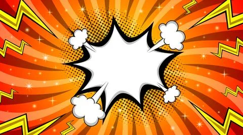 Pop art comic background. Cartoon Vector Illustration Stock Illustration