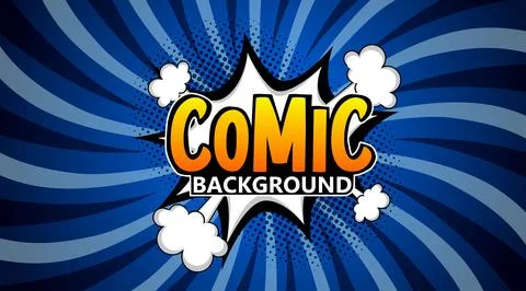 Pop art comic background. Cartoon Vector Illustration Stockillustratie