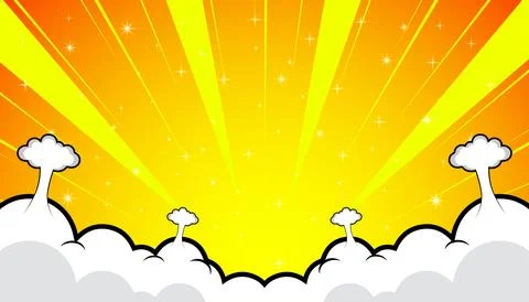 Pop art comic background. Cartoon Vector Illustration. Illustrazione stock