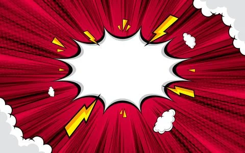 Pop art comic background. Cartoon vector illustration. Illustrazione stock