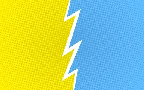 Pop art comic background. Cartoon fighting background. Stock Illustration