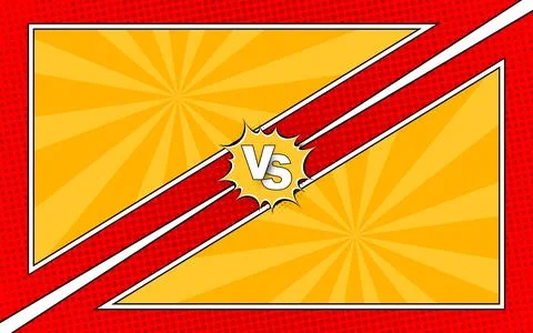 Pop art comic background. Cartoon fighting background. Stock Illustration