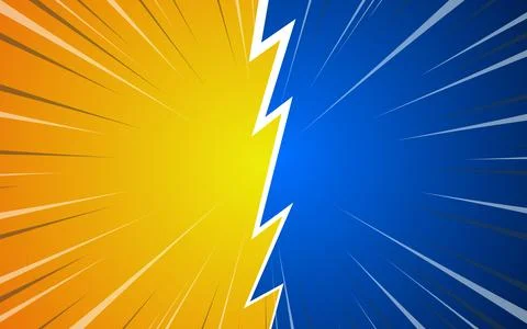 Pop art comic background. Cartoon fighting background. Stock-Illustration