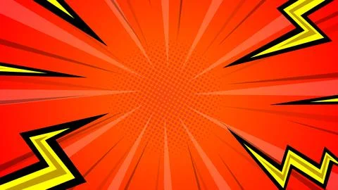 Pop art comic background. Colored Cartoon Vector Illustration Illustrazione stock