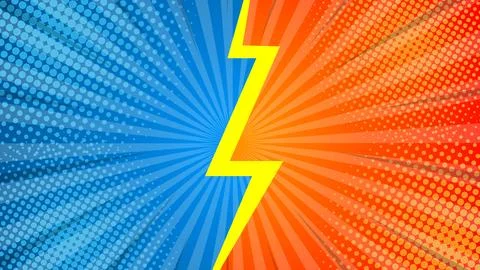 Pop art comic background. Colored Cartoon Vector Illustration Stock Illustration