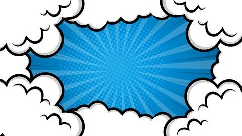 Pop art comic background. Colored Cartoon Vector Illustration Stock Illustration