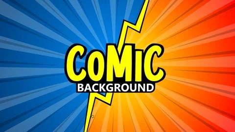 Pop art comic background. Colored Cartoon Vector Illustration Stock Illustration