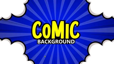 Pop art comic background. Colored Cartoon Vector Illustration Stock Illustration