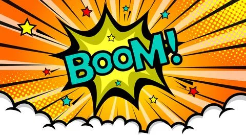 Pop art comic background. Colored Cartoon Vector Illustration Stock Illustration