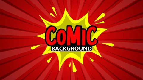 Pop art comic background. Colored Cartoon Vector Illustration Stock Illustration