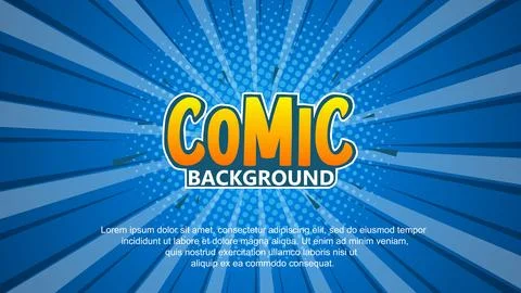 Pop art comic background. Colored Cartoon Vector Illustration 스톡 일러스트