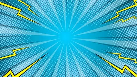 Pop art comic background. Colored Cartoon Vector Illustration Illustrazione stock