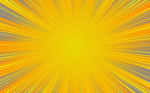 Pop art comic background with halftone dot explosion. Cartoon comic. Vector.. 스톡 일러스트