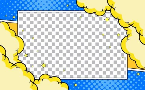 Pop art comic background with halftones. Suitable for templates, sales bann.. Stock Illustration