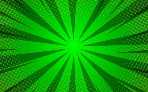 Pop art comic background lightning blast halftone dots. Vector Illustrations Illustrazione stock