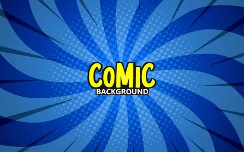 Pop art comic background lightning blast halftone dots. Vector Illustration 스톡 일러스트