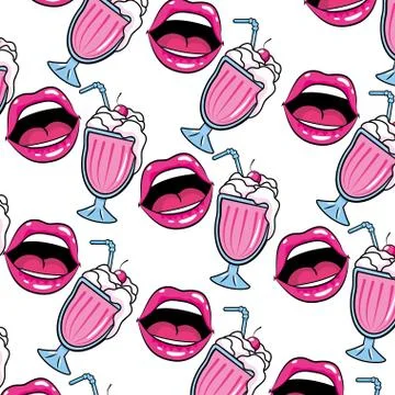 Pop art comic background pattern cartoon Stock Illustration