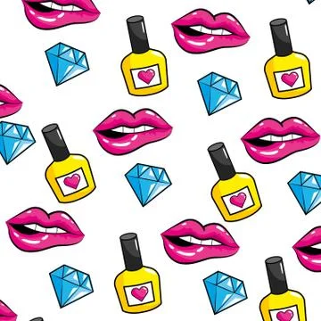 Pop art comic background pattern cartoon Stock Illustration