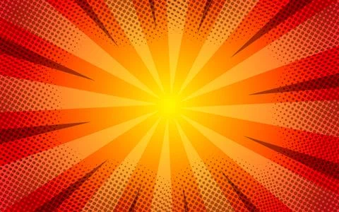 Pop art comic background. Vector halftone illustration. Vintage background .. Stock Illustration