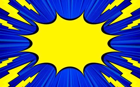 Pop Art Comic Book Background with Speech Bubble Stock Illustration
