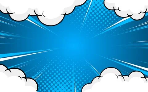 Pop art comic book background. Trendy and creative pop art halftone style b.. 库存插图