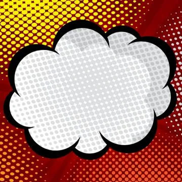Pop art, comic book, comic background, speech bubble comic vector illustration Stock Illustration