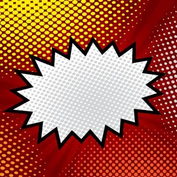 Pop art, comic book, comic background, speech bubble comic vector illustration Stock Illustration