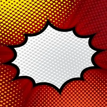 Pop art, comic book, comic background, speech bubble comic vector illustration Stock Illustration